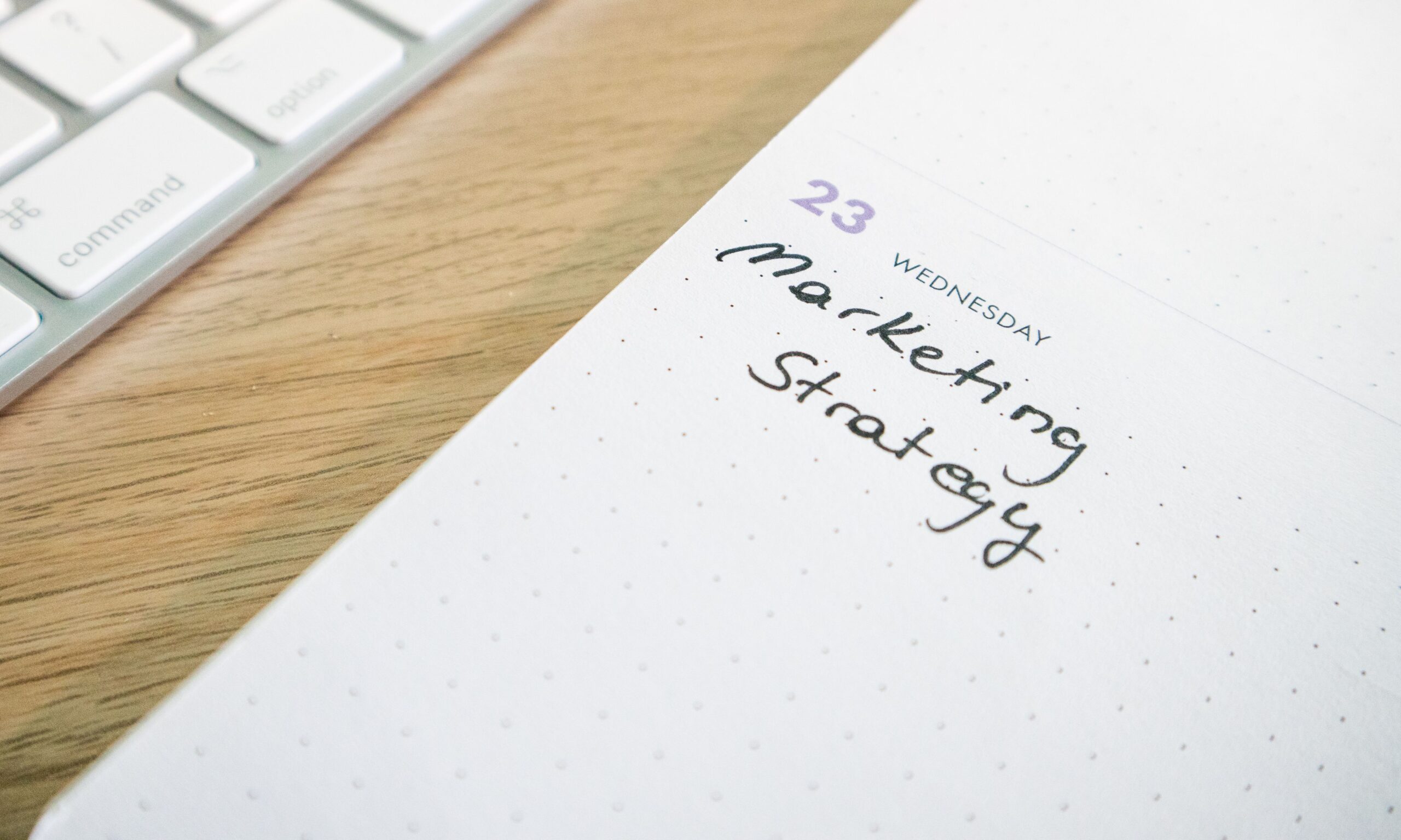 Marketing strategy notes representing where to start with AI marketing automation
