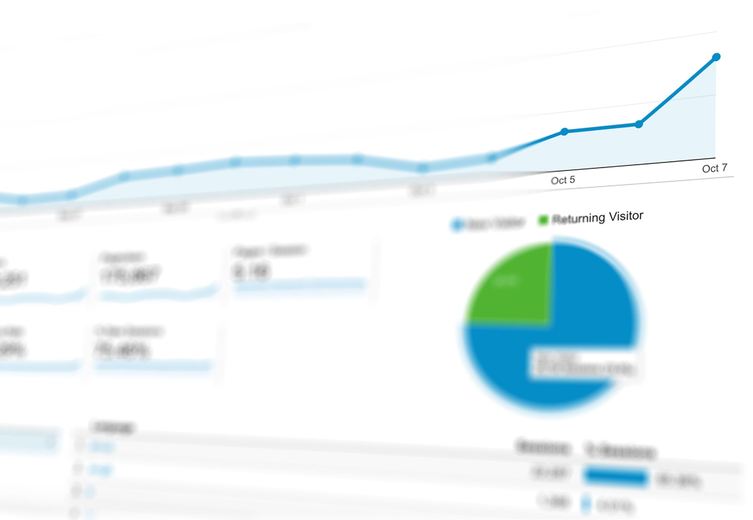 Abstract data analytics visualization representing generative engine optimization