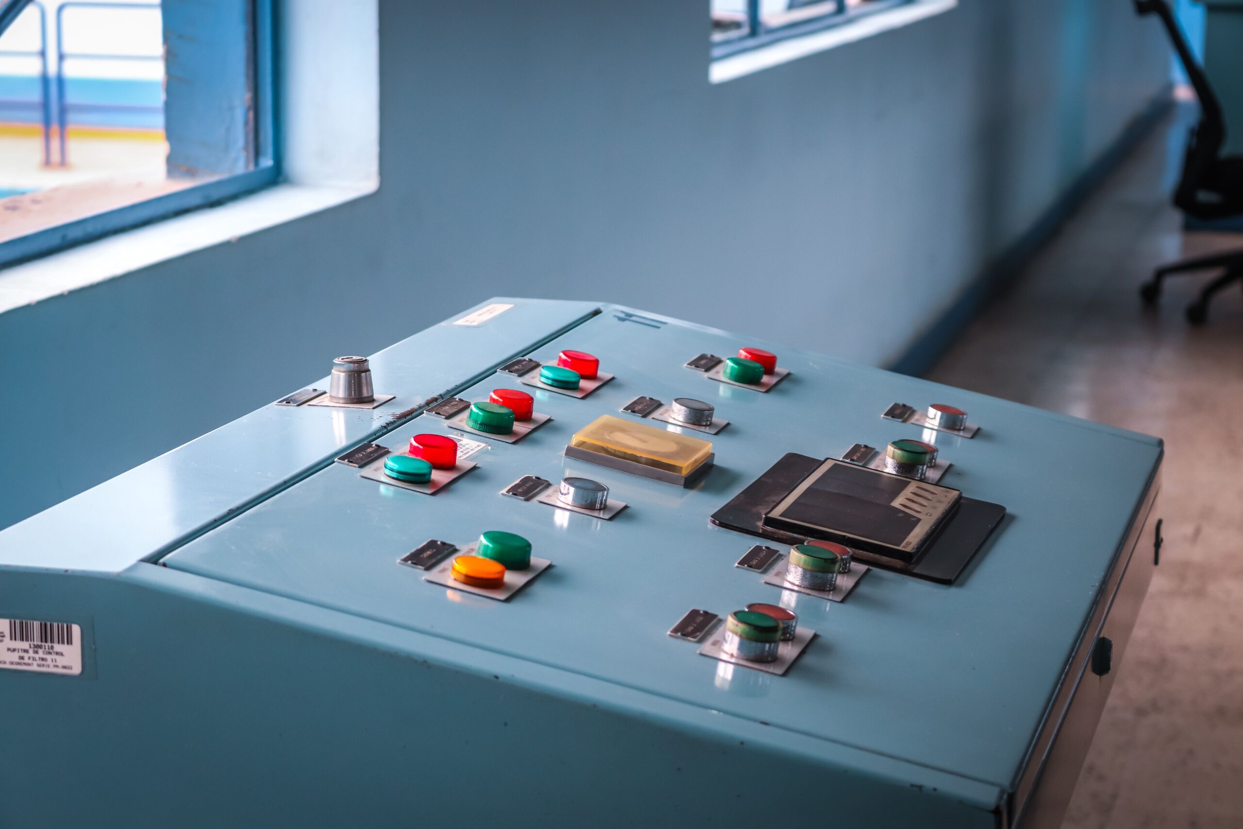 Industrial control panel representing enterprise hyperautomation